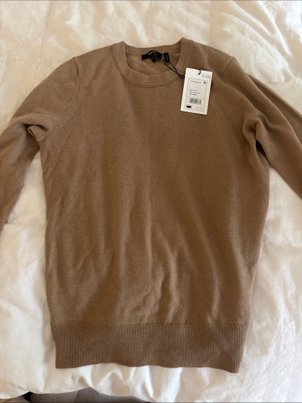 Men's Crewneck Cashmere - Tan